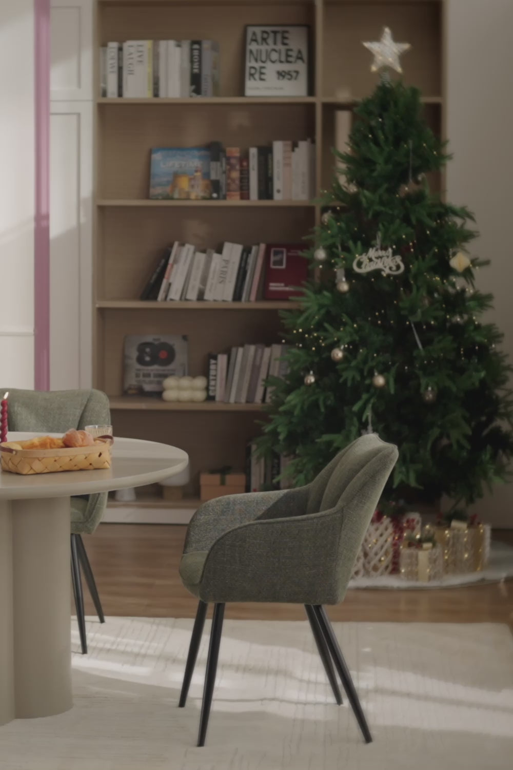 Transformación acogedora del comedor navideño | Decoración del hogar festiva con OFCASA